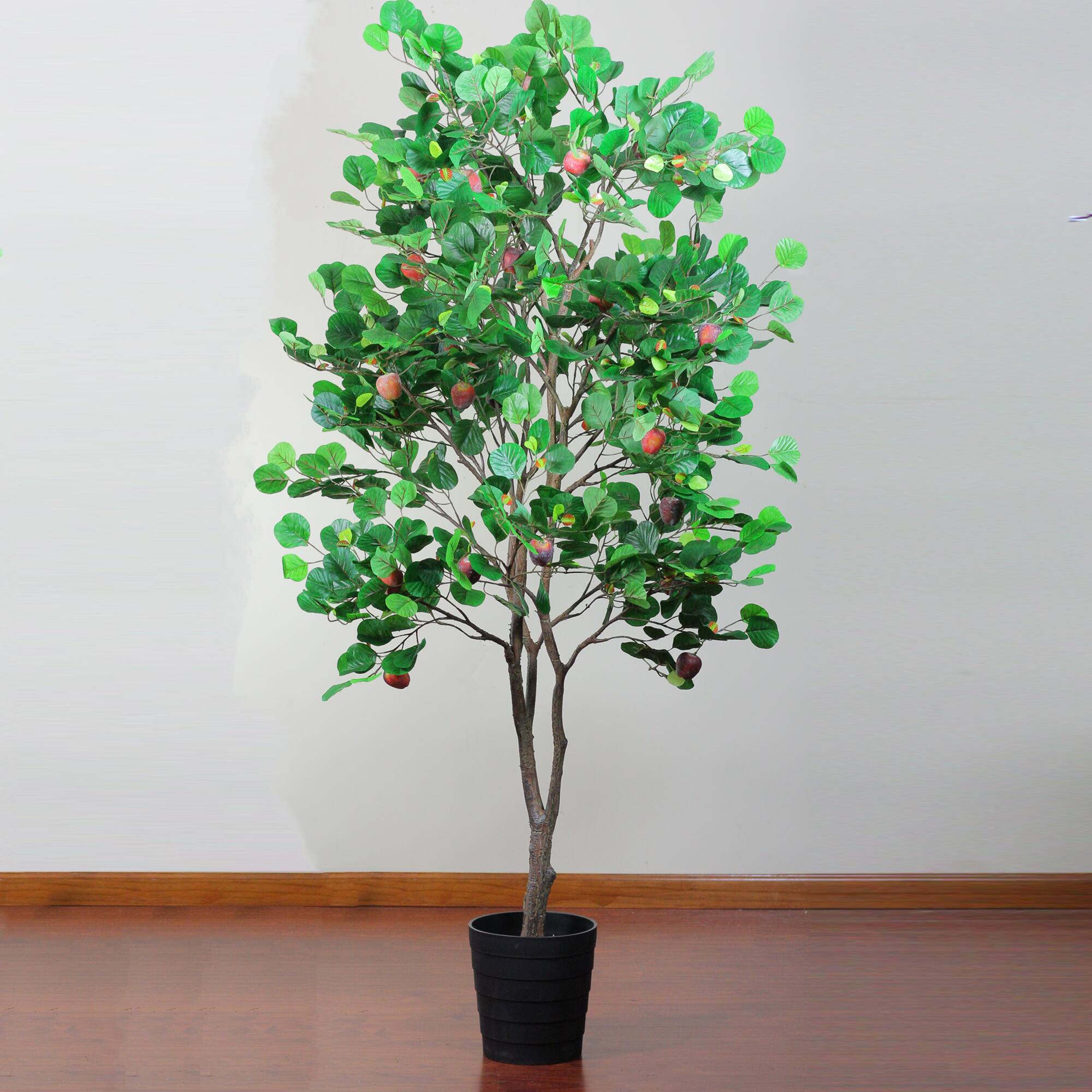 6.5ft. Potted Red Apple Two Tone Tree